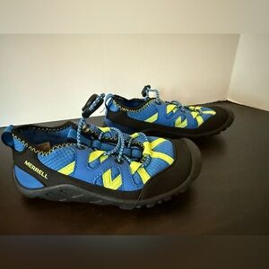 Merrell Kids Blue and Lime Water size 11 mint